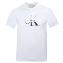 Áo Calvin Klein Silver Monogram Brilliant White SP40578524 40IC848110