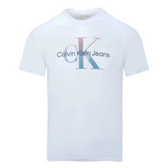 Áo Calvin Klein Gradient Monogram Brilliant White SP40581489 40KC837540