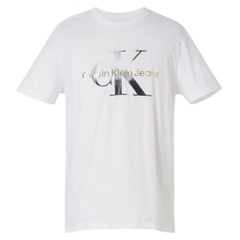 Áo Calvin Klein Gold Monogram Brilliant White SP40578524 40IC848540