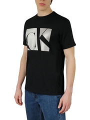 Áo Calvin Klein Matte Metallic Monogram Black 40JM829 001