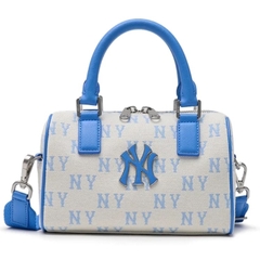 Túi MLB Classic Monogram Jacquard Small Boston Bag NY Sky Blue 3ABWS014N 50SBD