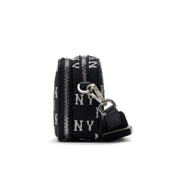 Túi MLB Monogram Jacquard Mini Cross Bag NY Black 3ACRS014N 50BKS