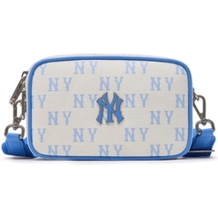 Túi MLB Monogram Jacquard Mini Cross Bag NY Sky Blue 3ACRS014N 50SBD