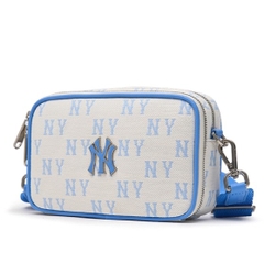 Túi MLB Monogram Jacquard Mini Cross Bag NY Sky Blue 3ACRS014N 50SBD