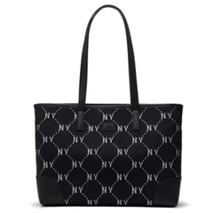 Túi Tote MLB Diamond Monogram Jacquard NY Black 3AORL014N 50BKS