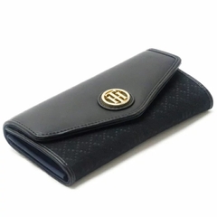Ví Tommy Hilfiger Flap Wallet Diamond Black Tonal 6941014 990