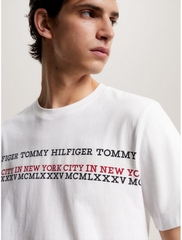 Áo Tommy Hilfiger Center Chest Stripe White MW32618 100