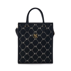 Túi Tote MLB DIA Monogram NY Black 7ACRMD24N 50BKS