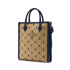 Túi Tote MLB DIA Monogram B Beige 7ACRMD24N 43BGS