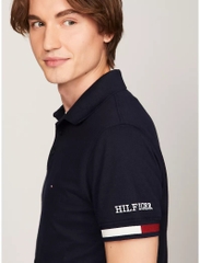 Áo Polo Tommy Hilfiger Slim Fit Flag Cuff Navy 78J9762 410