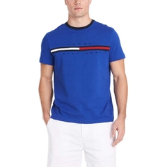 Áo Tommy Hilfiger Embroidered Flag Logo Blue 78C8797 439