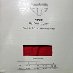 Calvin Klein Men's Underwear 4 Pack Cotton Hip Briefs