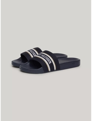 Dép Tommy Hilfiger Jacquard Pool Slide Space Blue FW07845 400