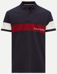 Áo Polo Tommy Hilfiger Regular Fit Colorblock Logo Navy 78J9767 410