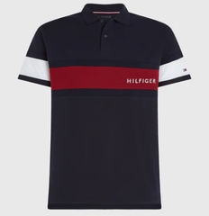 Áo Polo Tommy Hilfiger Regular Fit Colorblock Logo Navy 78J9767 410