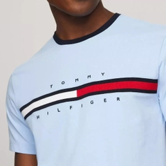 Áo Tommy Hilfiger ESSENTIAL FLAG LOGO Baby Blue 78JA524 430