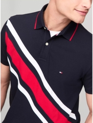 Áo Polo Tommy Hilfiger Regular Fit Banner Stripe Navy 78JA988 410