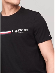 Áo Tommy Hilfiger New York Stripe Graphic Black 78JA965 001
