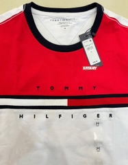 Áo Tommy Hilfiger Colorblock Flag Stripe Logo White Multi 78JB107 100