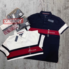 Áo Polo Tommy Hilfiger Regular Fit Colorblock Logo Navy 78J9767 410