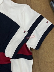 Áo Polo Tommy Hilfiger Regular Fit Colorblock Logo Navy 78J9767 410