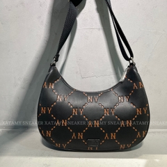 Túi MLB Hobo Monogram PU NY Black 3ABQL012N-50BKS