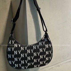 Túi MLB Hobo Monogram Jacquard Large NY Black 3ABQL023N-50BKS