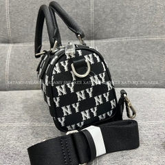 Túi MLB Classic Monogram JQD Boston Bag S NY Black 3ABWS013N 50BKS