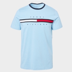 Áo Tommy Hilfiger ESSENTIAL FLAG LOGO Baby Blue 78JA524 430