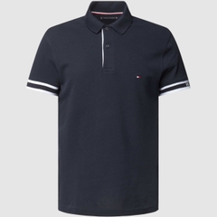 Áo Polo Tommy Hilfiger Slim Fit Monotype Cuff Navy MW34737 401
