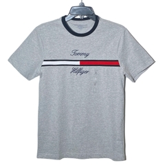 Áo Tommy Hilfiger Flag Logo Autograph Tino Grey 78JA945 050