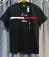 Áo Tommy Hilfiger Flag Logo Autograph Tino Black 78JA945 001