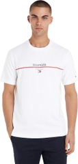 Áo Tommy Hilfiger Stripe Graphic Established 1985 White MW35464 100
