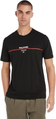 Áo Tommy Hilfiger Stripe Graphic Established 1985 Black MW35464 001
