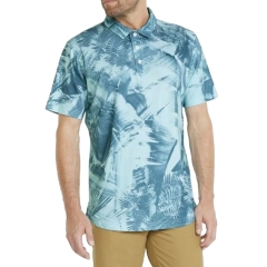 Áo cộc tay nam Puma MATTR Palm Leaves Polo - Angel Blue/Blue Coral 53297902