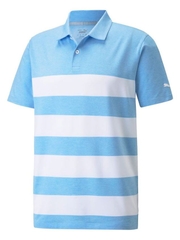 Áo cộc tay nam Puma  MATTR Kiwi Stripe Polo - Placid Blue Heather 59911310