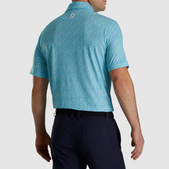 Áo nam cộc tay FJ Tossed Tulips Lisle Self Collar - 82218