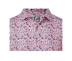 Áo nam cộc tay FJ Primrose Print Lisle Spread Collar - 82336
