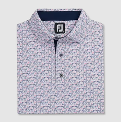 Áo nam cộc tay FJ Golf Course Doodle Stretch Pique Self Collar - 82351