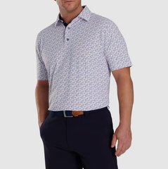 Áo nam cộc tay FJ Golf Course Doodle Stretch Pique Self Collar - 82351