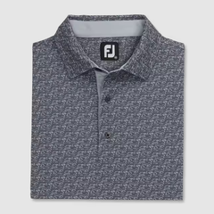 Áo nam cộc tay FJ Golf Course Doodle Stretch Pique Self Collar - 82353