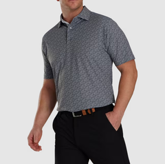 Áo nam cộc tay FJ Golf Course Doodle Stretch Pique Self Collar - 82353