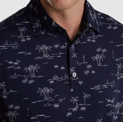 Áo nam cộc tay FJ Tropic Golf Lisle, Self Collar - 87289