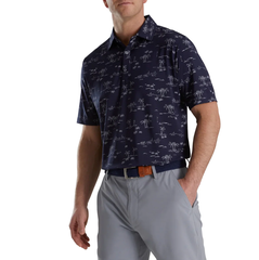 Áo nam cộc tay FJ Tropic Golf Lisle, Self Collar - 87289