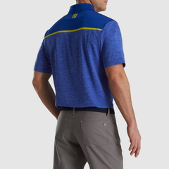 Áo nam cộc tay FJ Spacedye Block Lisle, Self Collar - 87299