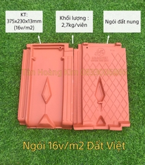 Ngói 16 viên/m2 Gốm Đất Việt