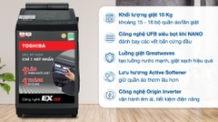 Máy giặt Toshiba Inverter 10 kg AW-DUM1100JV