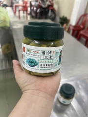 Tỏi xanh ngọc bích ngâm giấm vị chua ngọt hủ 400g