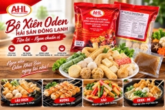 AHL - Bộ Xiên Chả Cá Hải Sản kèm nước dùng túi 500g