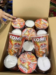 Mì Ly chua cay té ghế KoMi  1 thùng mỳ 24 ly x 60g